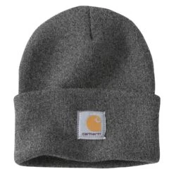 Men's Carhartt Acrylic Watch Hat -Carhartts Clothing Store 0 1001 carhartt acrylic watch hat coal heather