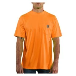 Men's Carhartt Force Hi-Vis Color Enhanced T-Shirt -Carhartts Clothing Store 0 1001 carhartt force hi vis color enhanced t shirt brite orange