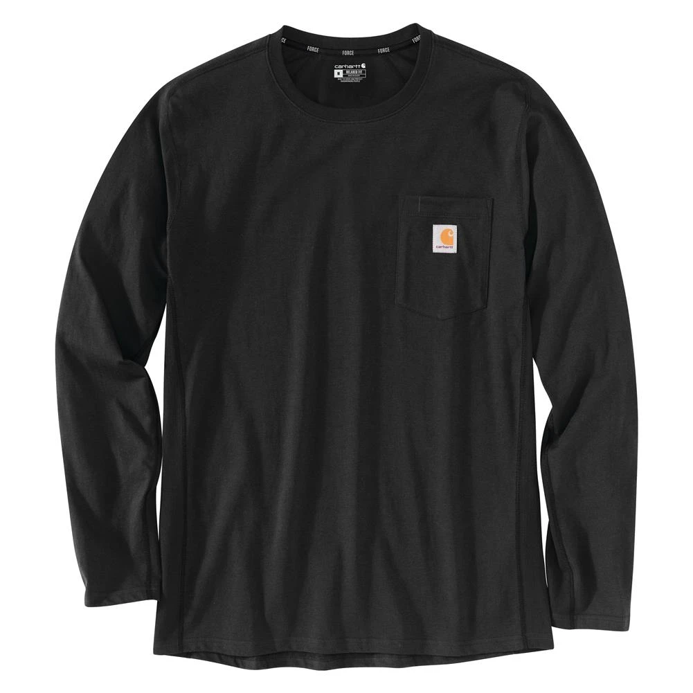 Men's Carhartt Force Long Sleeve Pocket T-Shirt 8 Men's Carhartt Force Long Sleeve Pocket T-Shirt - Image 8