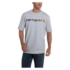 Men's Carhartt Logo T-Shirt -Carhartts Clothing Store 0 1001 carhartt logo t shirt heather gray