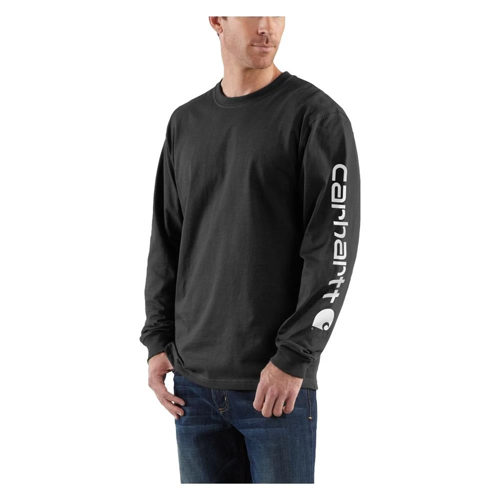 Men's Carhartt Long Sleeve Logo T-Shirt 4 Men's Carhartt Long Sleeve Logo T-Shirt - Image 4