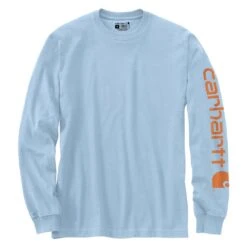 Men's Carhartt Long Sleeve Logo T-Shirt 27 Men's Carhartt Long Sleeve Logo T-Shirt -Carhartts Clothing Store 0 1001 carhartt long sleeve logo t shirt moonstone