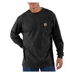 Men's Carhartt Long Sleeve Workwear Pocket T-Shirt 18 Men's Carhartt Long Sleeve Workwear Pocket T-Shirt -Carhartts Clothing Store 0 1001 carhartt long sleeve workwear pocket t shirt black