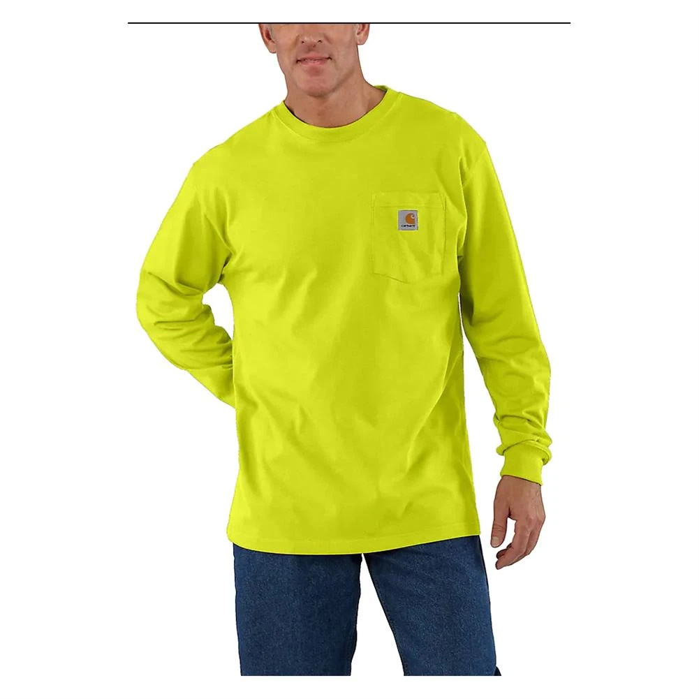Men's Carhartt Long Sleeve Workwear Pocket T-Shirt 11 Men's Carhartt Long Sleeve Workwear Pocket T-Shirt - Image 11