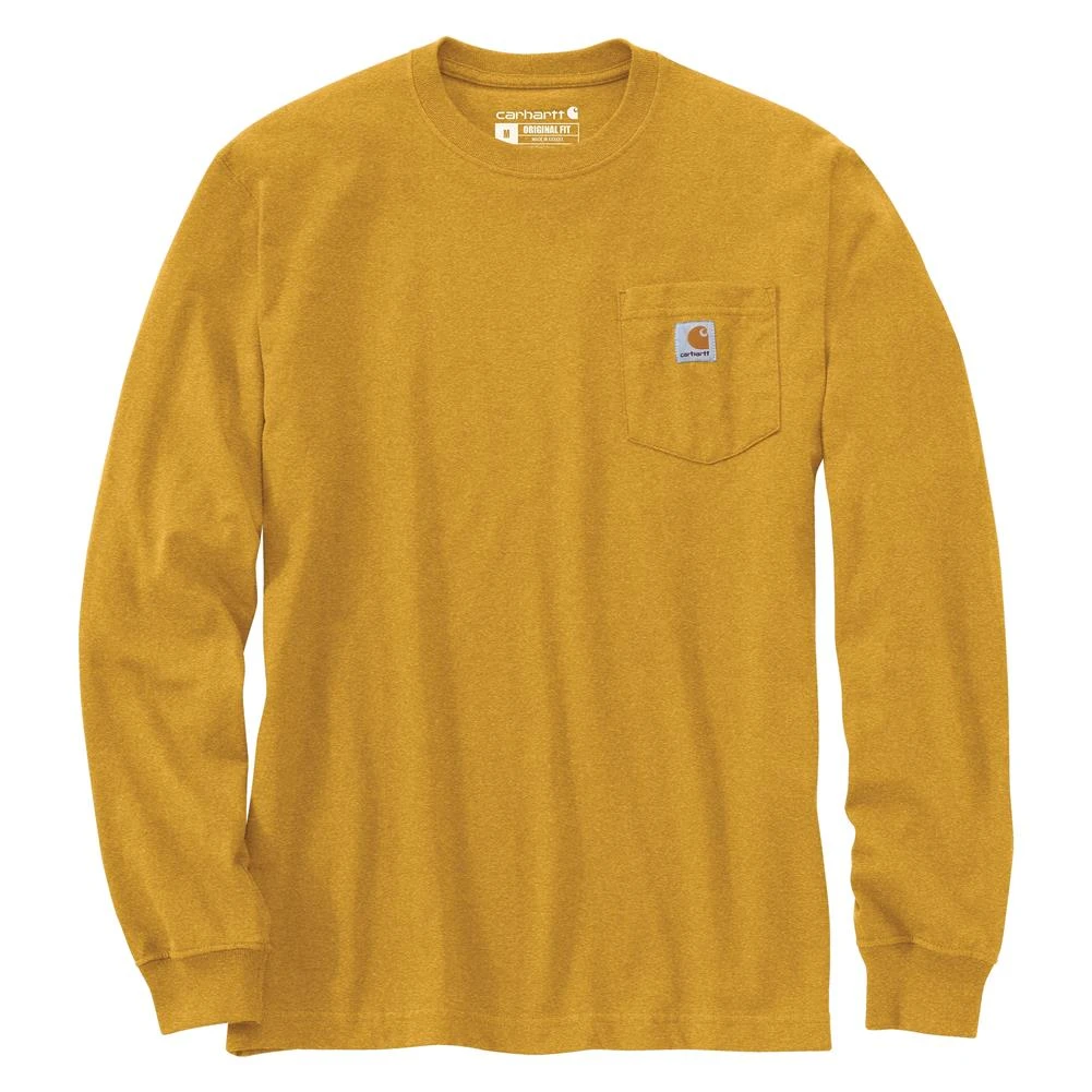 Men's Carhartt Long Sleeve Workwear Pocket T-Shirt 16 Men's Carhartt Long Sleeve Workwear Pocket T-Shirt - Image 16