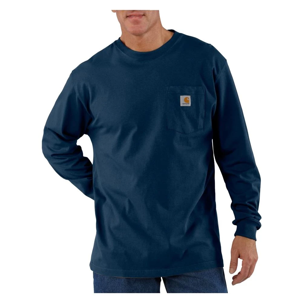 Men's Carhartt Long Sleeve Workwear Pocket T-Shirt 7 Men's Carhartt Long Sleeve Workwear Pocket T-Shirt - Image 7