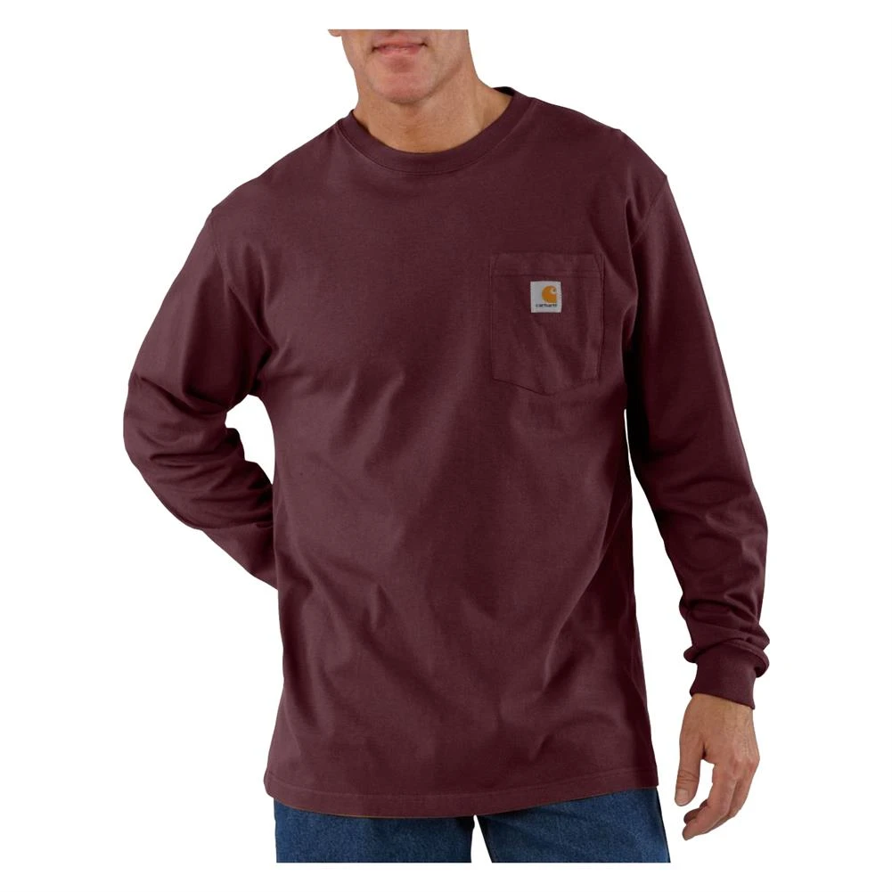 Men's Carhartt Long Sleeve Workwear Pocket T-Shirt 9 Men's Carhartt Long Sleeve Workwear Pocket T-Shirt - Image 9