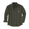 Men's Carhartt Loose Fit Heavyweight Flannel Long-Sleeve Plaid Shirt