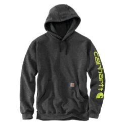 Men's Carhartt Midweight Logo Hoodie -Carhartts Clothing Store 0 1001 carhartt midweight logo hoodie carbon heather