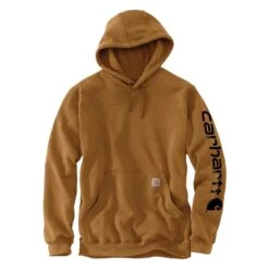 Men's Carhartt Midweight Logo Hoodie -Carhartts Clothing Store 0 1001 carhartt midweight logo hoodie carhartt brown