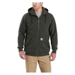 Men's Carhartt Rain Defender Rockland Sherpa Lined Hooded Sweatshirt -Carhartts Clothing Store 0 1001 carhartt rain defender rockland sherpa lined hooded sweatshirt peat