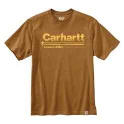 Men's Carhartt Relaxed Fit Heavyweight Outdoors Graphic T-Shirt -Carhartts Clothing Store 0 1001 carhartt relaxed fit heavyweight outdoors graphic t shirt carhartt brown