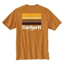 Men's Carhartt Relaxed Fit Heavyweight Pocket Line Graphic T-Shirt -Carhartts Clothing Store 0 1001 carhartt relaxed fit heavyweight pocket line graphic t shirt golden oak