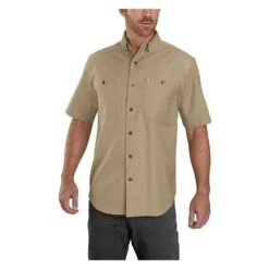 Men's Carhartt Rugged Flex Rigby Work Shirt -Carhartts Clothing Store 0 1001 carhartt rugged flex rigby work shirt dark khaki