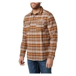 Men's 5.11 Lester Long Sleeve Shirt -Carhartts Clothing Store 0 650 511 lester long sleeve shirt dark earth plaid