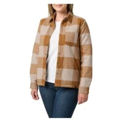 Women's 5.11 Louise Shirt Jacket -Carhartts Clothing Store 0 650 511 louise shirt jacket pecan check