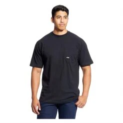 Men's Ariat Rebar Cotton Strong T-Shirt 9 Men's Ariat Rebar Cotton Strong T-Shirt -Carhartts Clothing Store 0 650 ariat rebar cotton strong t shirt black