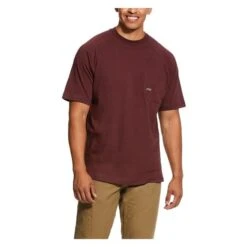 Men's Ariat Rebar Cotton Strong T-Shirt 12 Men's Ariat Rebar Cotton Strong T-Shirt -Carhartts Clothing Store 0 650 ariat rebar cotton strong t shirt burgundy heather