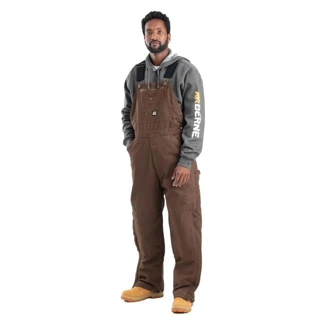 Men's Berne Workwear Heartland Insulated Washed Duck Bib Overalls 1 Men's Berne Workwear Heartland Insulated Washed Duck Bib Overalls