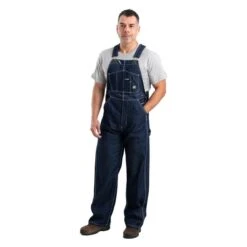 Men's Berne Workwear Heritage Unlined Denim Bib Overalls