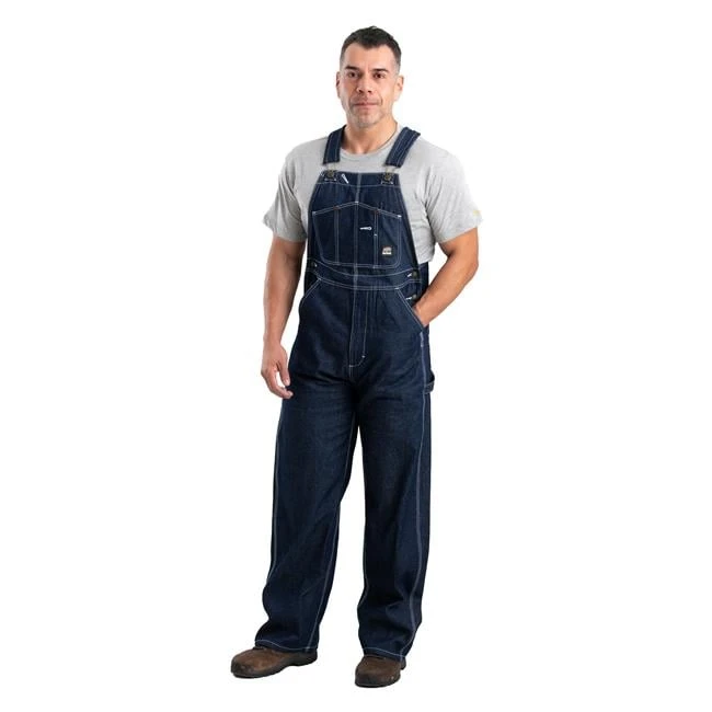 Men's Berne Workwear Heritage Unlined Denim Bib Overalls 1 Men's Berne Workwear Heritage Unlined Denim Bib Overalls