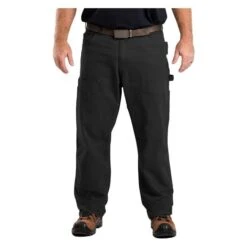 Men's Berne Workwear Highland Double-Front Duck Pants -Carhartts Clothing Store 0 650 berne workwear highland double front duck pants black