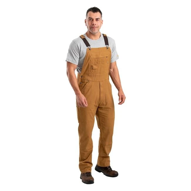 Men's Berne Workwear Highland Flex Unlined Duck Bib Overalls 2 Men's Berne Workwear Highland Flex Unlined Duck Bib Overalls - Image 2