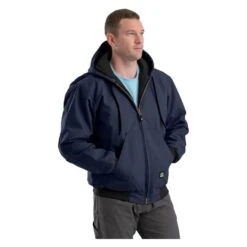 Men's Berne Workwear Original Hooded Jacket -Carhartts Clothing Store 0 650 berne workwear original hooded jacket navy