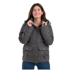 Women's Berne Workwear Washed Barn Coat - Quilted Flannel Lined 18 Women's Berne Workwear Washed Barn Coat - Quilted Flannel Lined -Carhartts Clothing Store 0 650 berne workwear washed barn coat quilted flannel lined titanium