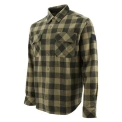 Men's CAT Buffalo Check Overshirt 5 Men's CAT Buffalo Check Overshirt -Carhartts Clothing Store 0 650 cat buffalo check overshirt khaki army moss