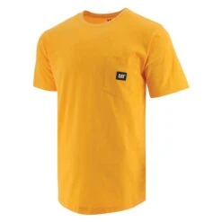 Men's CAT Label Pocket T-Shirt -Carhartts Clothing Store 0 650 cat label pocket t shirt yellow