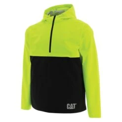 Men's CAT Trade Packable Anorak -Carhartts Clothing Store 0 650 cat trade packable anorak hi vis yellow