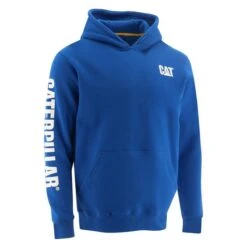 Men's CAT Trademark Banner Hoodie -Carhartts Clothing Store 0 650 cat trademark banner hoodie memphis blue