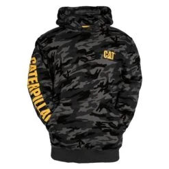 Men's CAT Trademark Banner Hoodie -Carhartts Clothing Store 0 650 cat trademark banner hoodie night camo