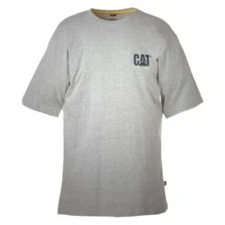 Men's CAT Trademark T-Shirt 20 Men's CAT Trademark T-Shirt -Carhartts Clothing Store 0 650 cat trademark t shirt heather gray