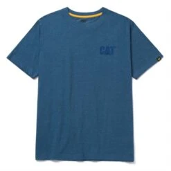 Men's CAT Trademark T-Shirt 30 Men's CAT Trademark T-Shirt -Carhartts Clothing Store 0 650 cat trademark t shirt real teal heather