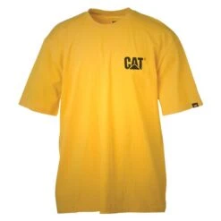 Men's CAT Trademark T-Shirt 22 Men's CAT Trademark T-Shirt -Carhartts Clothing Store 0 650 cat trademark t shirt yellow