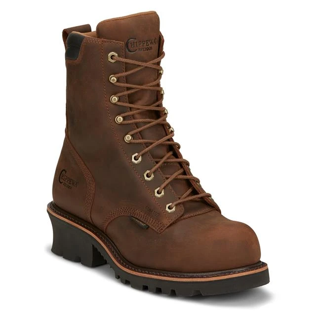 Men's Chippewa Boots 8" Valdor Logger Composite Toe Waterproof 1 Men's Chippewa Boots 8" Valdor Logger Composite Toe Waterproof