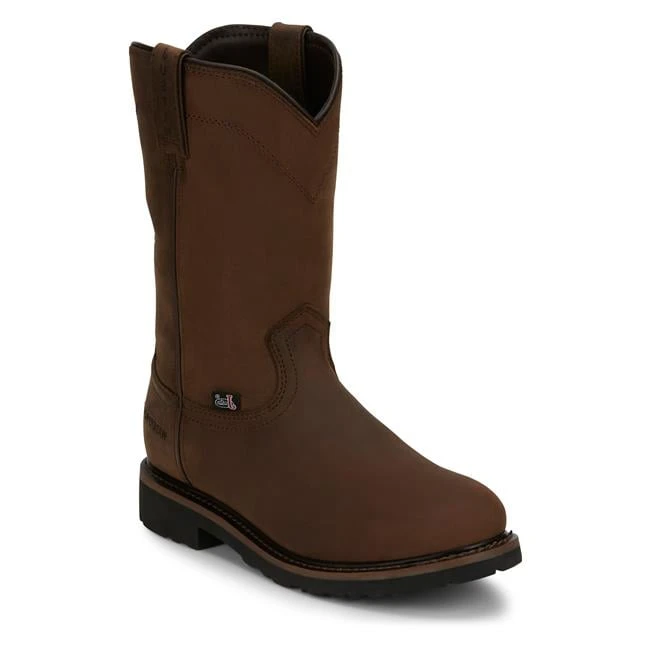 Men's Justin Original Work Boots 10" Drywall Round Toe Waterproof 1 Men's Justin Original Work Boots 10" Drywall Round Toe Waterproof