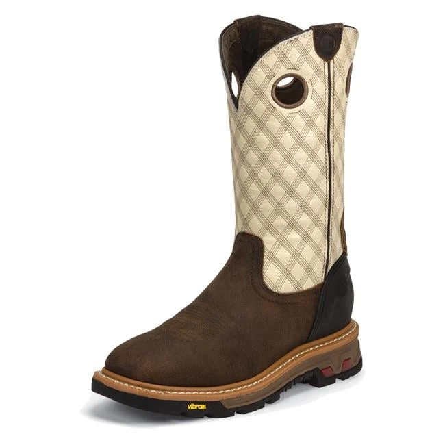 Men's Justin Original Work Boots 11" Roughneck Square Toe 1 Men's Justin Original Work Boots 11" Roughneck Square Toe