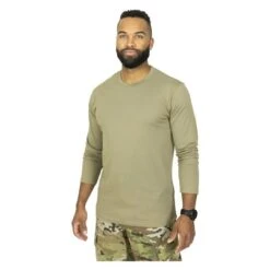 Men's Mission Made Long Sleeve Crew Neck T-Shirts (2 Pack) -Carhartts Clothing Store 0 650 mission made long sleeve crew neck t shirts 2 pack coyote