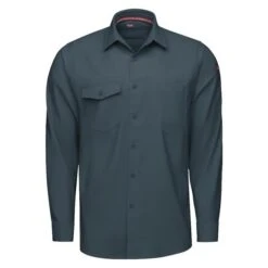 Men's Red Kap Cooling Performance Woven Long Sleeve Work Shirt