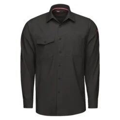 Men's Red Kap Cooling Performance Woven Long Sleeve Work Shirt 25 Men's Red Kap Cooling Performance Woven Long Sleeve Work Shirt -Carhartts Clothing Store 0 650 red kap cooling performance woven long sleeve work shirt black1