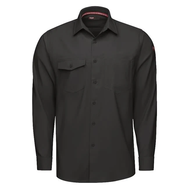 Men's Red Kap Cooling Performance Woven Long Sleeve Work Shirt 6 Men's Red Kap Cooling Performance Woven Long Sleeve Work Shirt - Image 6