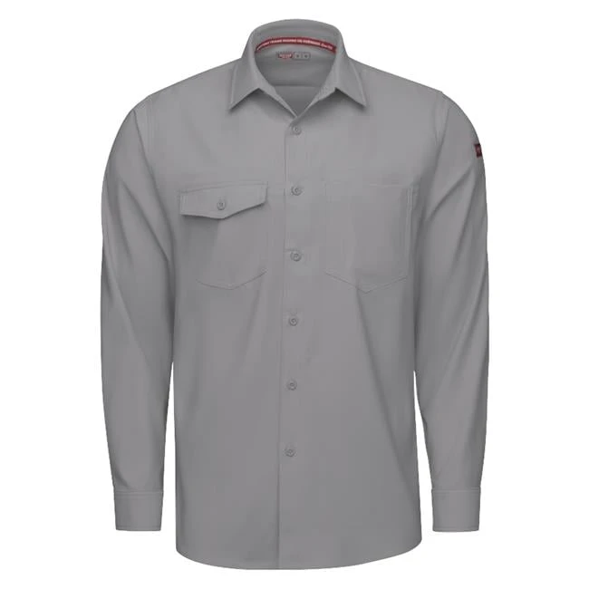 Men's Red Kap Cooling Performance Woven Long Sleeve Work Shirt 14 Men's Red Kap Cooling Performance Woven Long Sleeve Work Shirt - Image 14
