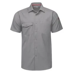 Men's Red Kap Cooling Performance Woven Work Shirt -Carhartts Clothing Store 0 650 red kap cooling performance woven work shirt gravel1