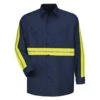 Men's Red Kap Enhanced Visibility Industrial Work Shirt Long Sleeve