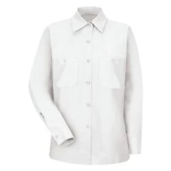 Women's Red Kap Industrial Long Sleeve Work Shirt -Carhartts Clothing Store 0 650 red kap industrial long sleeve work shirt white