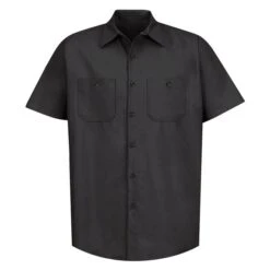 Men's Red Kap Industrial Solid Work Shirt -Carhartts Clothing Store 0 650 red kap industrial solid work shirt black