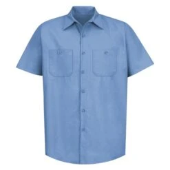 Men's Red Kap Industrial Solid Work Shirt -Carhartts Clothing Store 0 650 red kap industrial solid work shirt light blue
